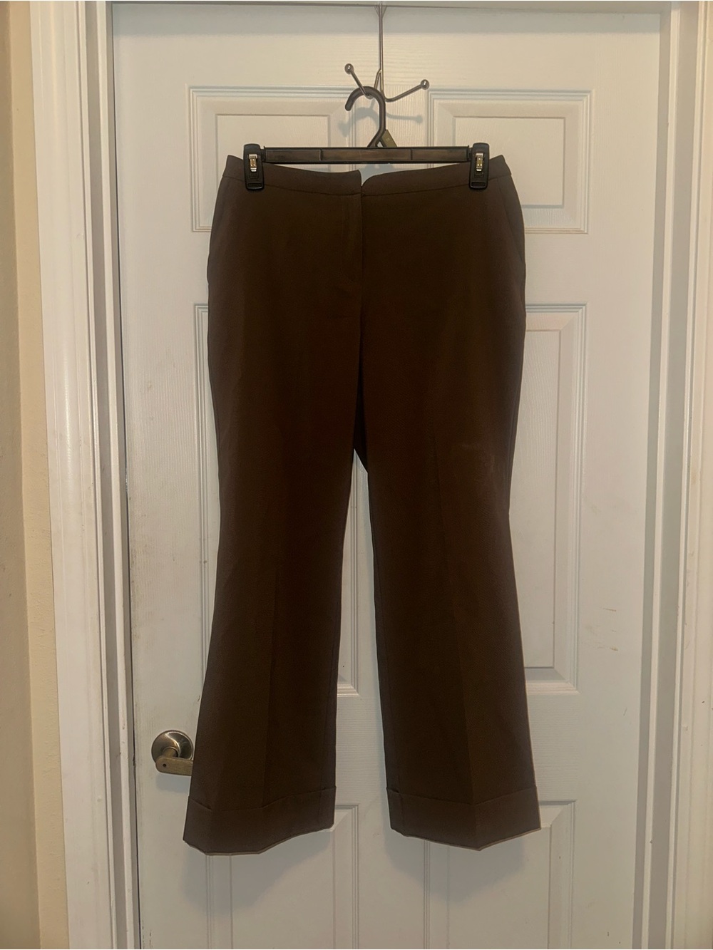 New York & Company Brown Boot Cut Dress Pants